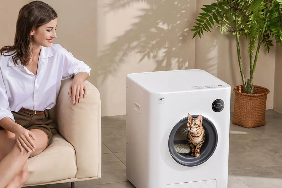 automatic litter box for large cats