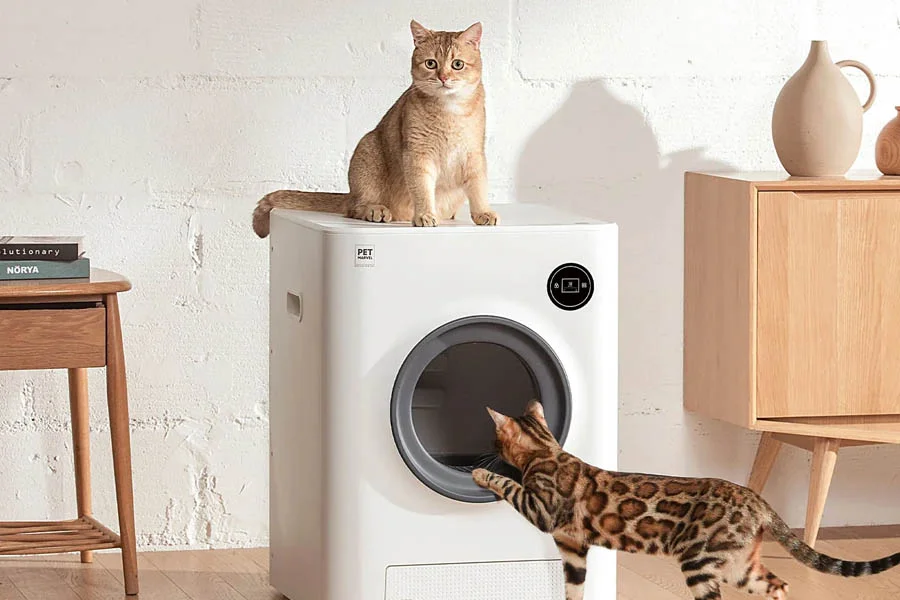 cat self cleaning litter box