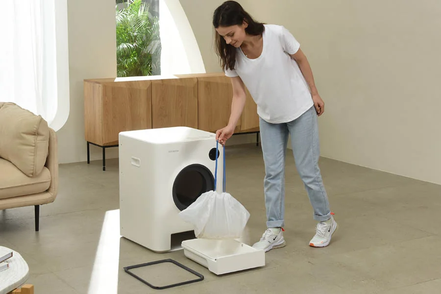 auto clean kitty litter box